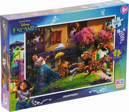 KS Encanto 100 Parça Puzzle Kız Erkek Çocuk Oyuncak Eğitici Oyuncaklar