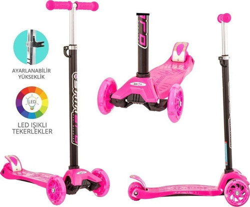 Maxi Twist Işıklı Scooter Pembe - 82244 Kız Erkek Çocuk Oyuncak Eğitici Oyuncaklar