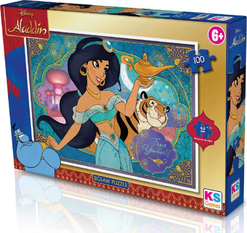 KS Aladdin 100 Parça Puzzle Kız Erkek Çocuk Oyuncak Eğitici Oyuncaklar