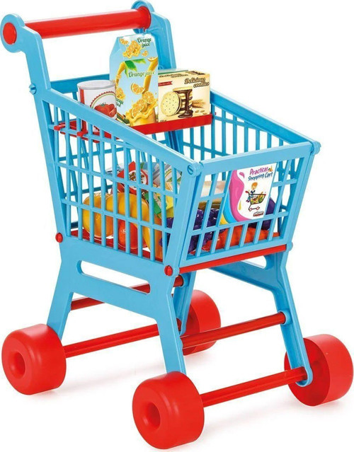 07 608 Pratik Market Arabası Kız Erkek Çocuk Oyuncak Eğitici Oyuncaklar