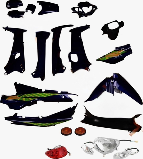 RAMZEY KALİPSO CUB ÇELİK KAPORTA SETİ MAVİ (FAR STOP VE SİNYAL DAHİL)