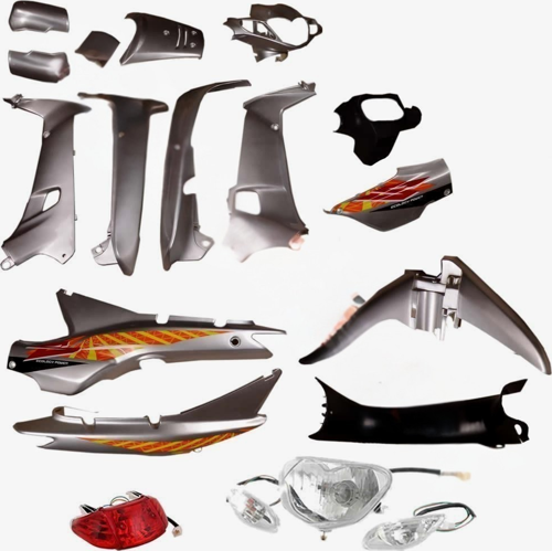 RAMZEY KALİPSO CUB ÇELİK KAPORTA SETİ GÜMÜŞ (FAR STOP VE SİNYAL DAHİL)