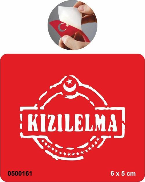 Kızıl Elma Ülkücü Tattoo Geçici Dövme Şablonları Kına Kalıpları