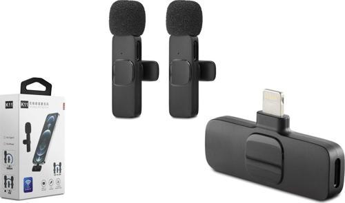 Kablosuz Çift Mikrofon Lıghtnıng Siyah HDX2784