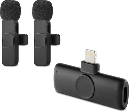 Kablosuz Çift Mikrofon Lıghtnıng Siyah HDX2786