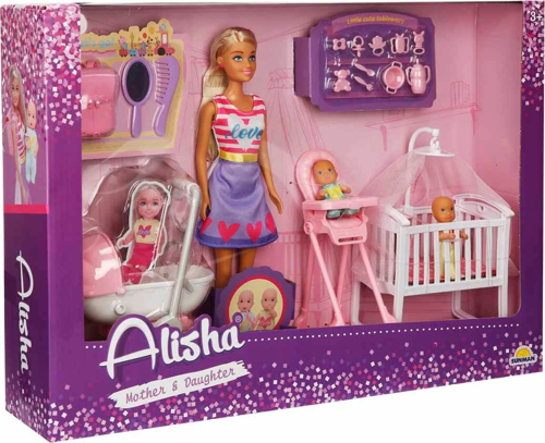 Alisha Mother & Daughter Bebek Bakım Seti - S01003389 Kız Erkek Çocuk Oyuncak Eğitici Oyuncaklar