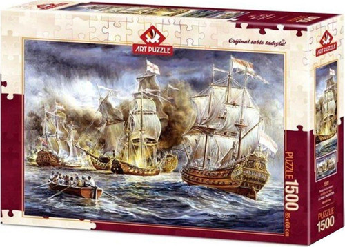 4549 Art Puzzle Savaş Gemileri Savaşı - Batarya Savaşları 1500 parça Puzzle / +15 yaş Kız Erkek Çocu