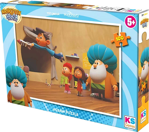 KS Games Nasrettin Hoca 100 Parça Puzzle Kız Erkek Çocuk Oyuncak Eğitici Oyuncaklar