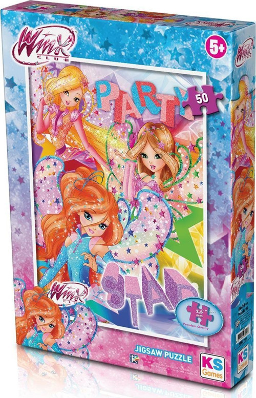 WINX 709 Puzzle 50 PARÇA -KS Kız Erkek Çocuk Oyuncak Eğitici Oyuncaklar