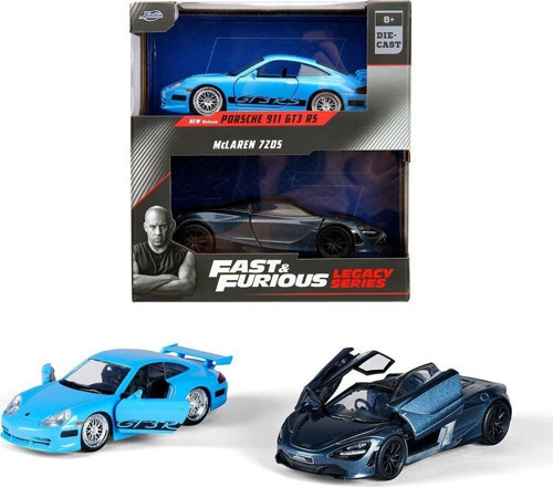 253202012 Jada Fast Furious Legacy Series Twin Pack 1:32 Kız Erkek Çocuk Oyuncak Eğitici Oyuncaklar