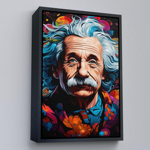 Çerçeveli Albert Einstein Tablo-7827