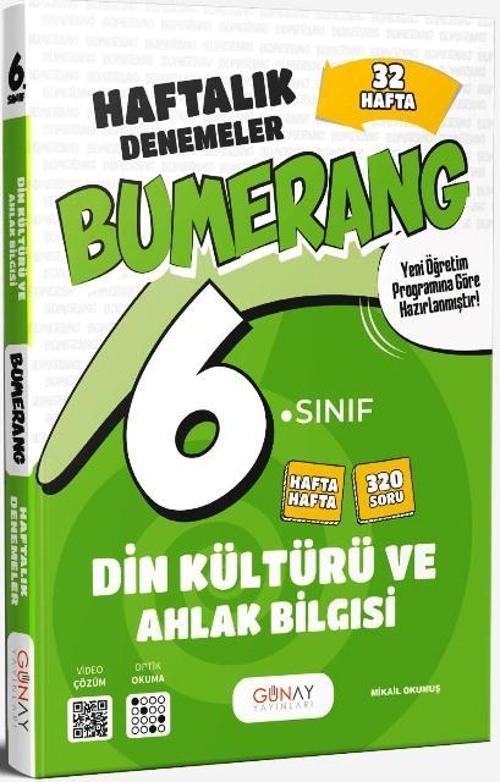 6. Sınıf Din Kültürü ve Ahlak Bilgisi 32 Haftalık Bumerang Deneme 2026