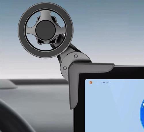 Ga80 Mag-Safe Ekran Üstü Elektrikli Araç Telefon Tutucu 2,5 cm Kadar Tüm Ekranlar Araba Notebook Monitör