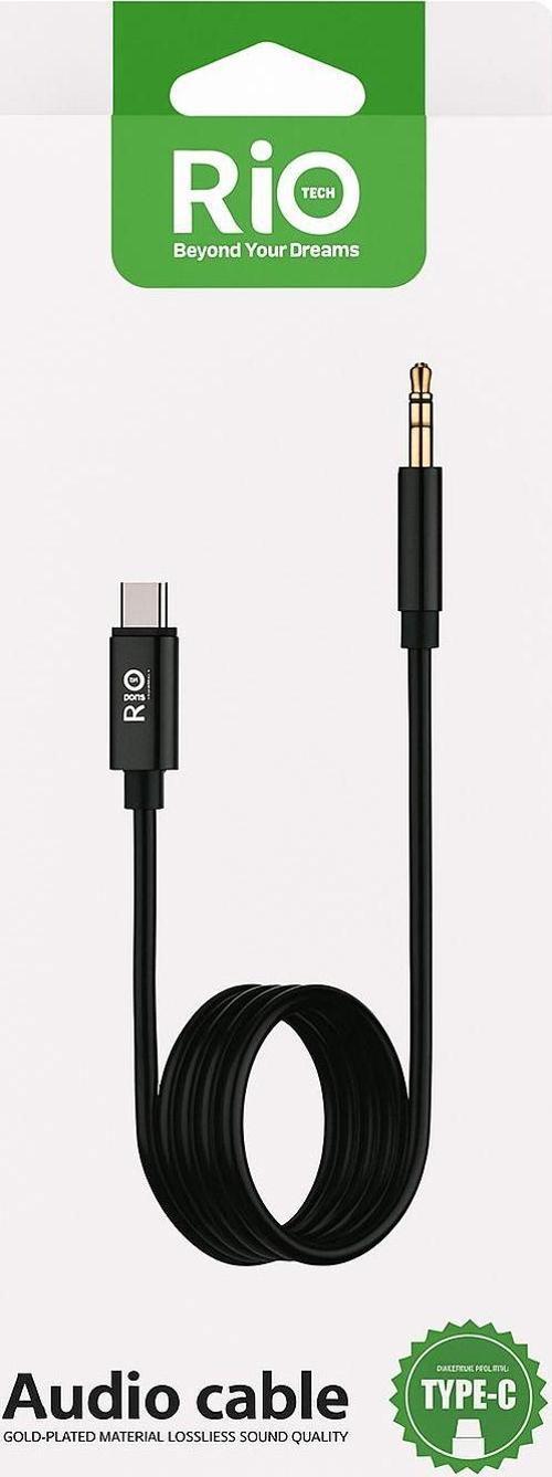 Type-C to 3.5mm Altın Uçlu Ses Kablosu-A3