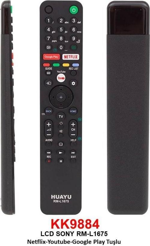 RM-L1675 NETFLIX-YTUBE-GOOGLE PLAY TUŞLU LCD KUMANDA