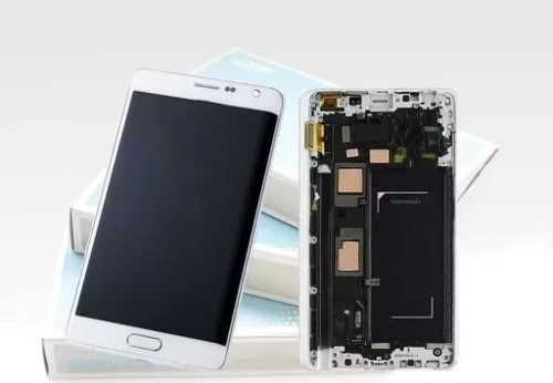 Samsung Uyumlu Galaxy Note 4 Edge N915 Lcd Ekran Dokunmatik Beyaz Servis Gh97-16636B