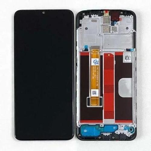 Oppo Uyumlu Cph1931 A5 2020 Lcd Ekran Dokunmatik Siyah Çıtalı