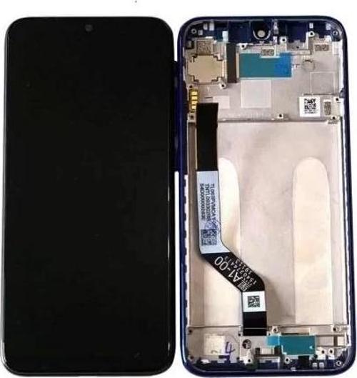 Xiaomi Uyumlu Redmi Note 7 Pro Lcd Ekran Dokunmatik Mavi Çıtalı