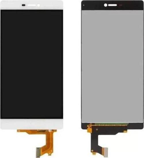Huawei Uyumlu P8 Lcd Ekran Dokunmatik Beyaz Çıtasız