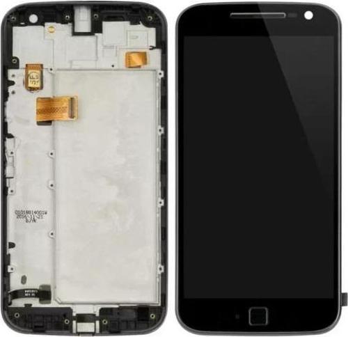 Motorola Uyumlu Moto G4 Plus Lcd Ekran Dokunmatik Siyah Çıtalı
