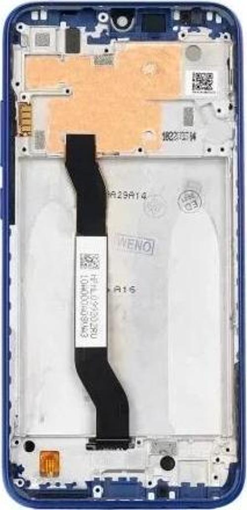 Xiaomi Uyumlu Redmi Note 8 Lcd Ekran Dokunmatik Mavi Çıtalı