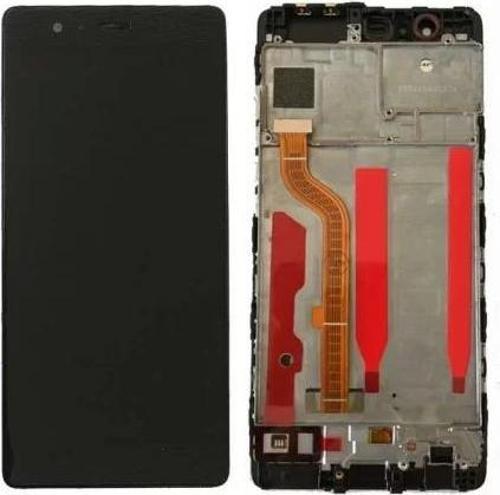 Huawei Uyumlu P9 Lcd Ekran Dokunmatik Siyah Çıtalı