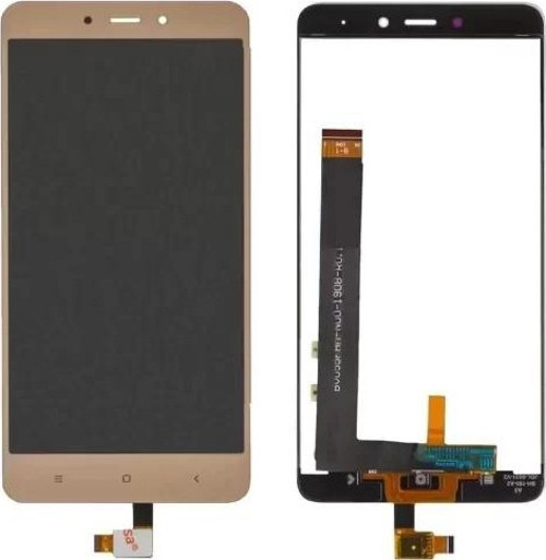 Xiaomi Uyumlu Redmi Note 4 Lcd Ekran Dokunmatik Gold Çıtasız