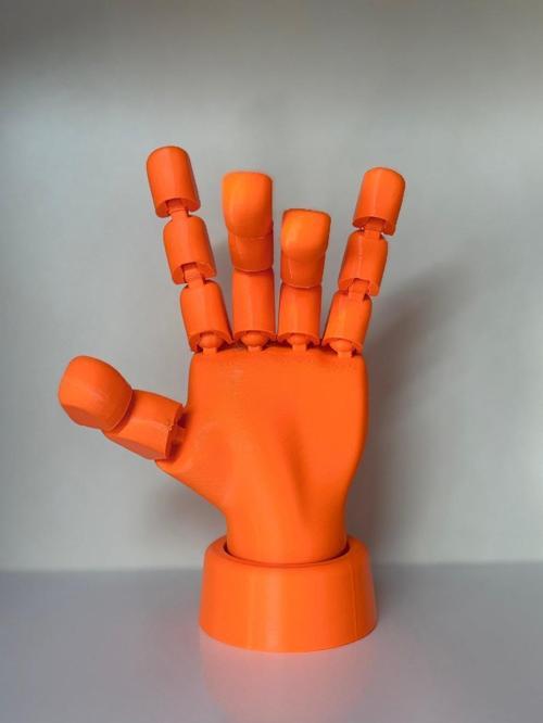 3D Baskı Hareketli El Modeli – Dekoratif & Eğitim Amaçlı