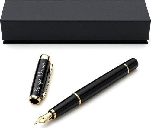 Kişiye Özel İsim Yazılı Premium Dolma Kalem – Şık Hediye Kutulu