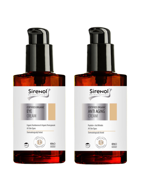 Organik Göz Kremi ve Anti Aging Set 15 mL / 50 mL
