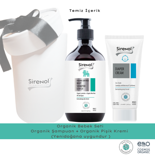 Organik 2'li Bebek Bakım Seti (Şampuan + Pişik Kremi) 400 mL / 87 mL