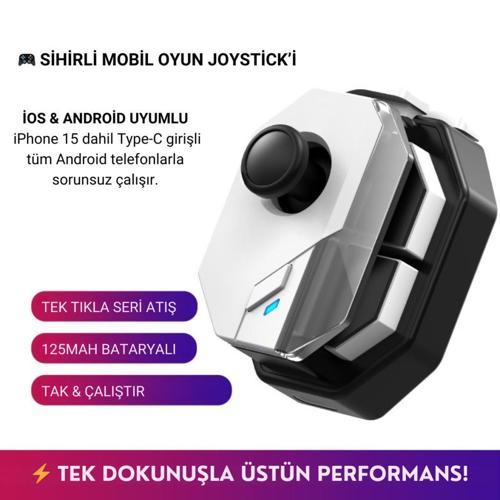 Profesyonel Şarjlı Bluetooth Bağlantılı Telefon Joystick Kontrol Gamepad Mobil Oyun Kolu Tetik