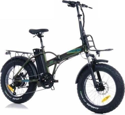 BROSTER MOONER FAT BIKE ELEKTRİKLİ KATLANIR BİSİKLET 42CM HD 20 JANT 7 VİTES METALİK YEŞİL