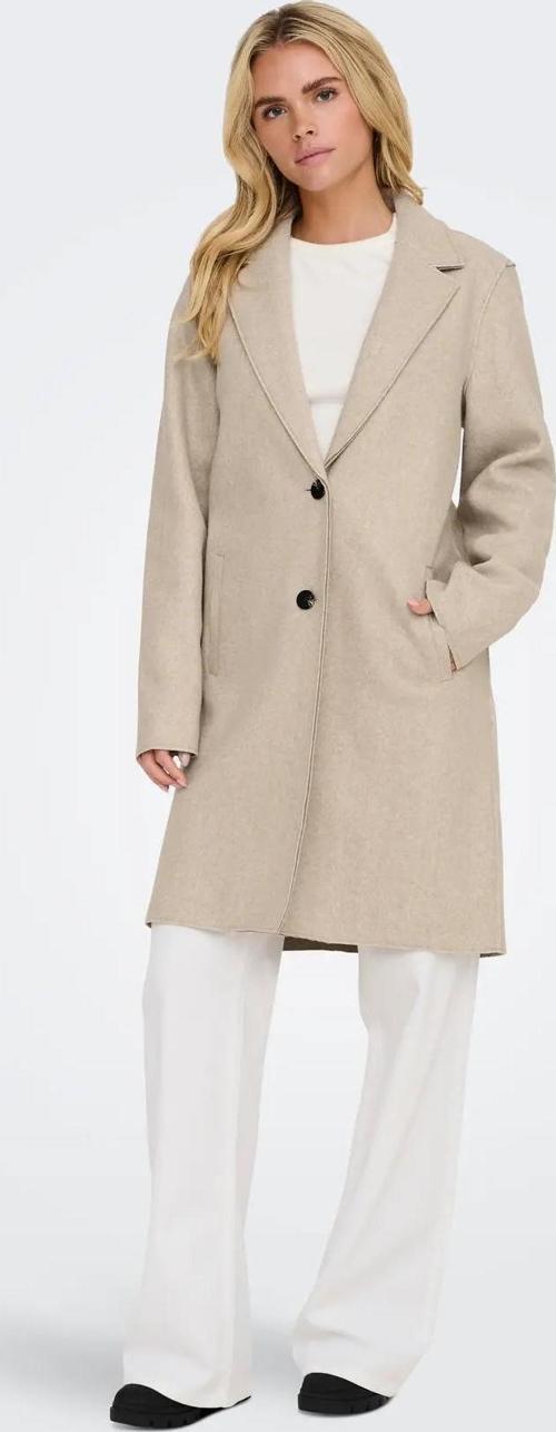 Kadın Onlcarrıe Çift Cepli Düğmeli Kaban 15213300 Bej