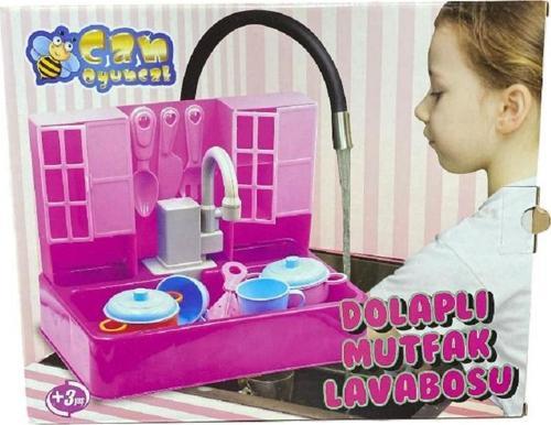 Dolaplı Pilli Su Akıtan Mutfak Lavabosu 0218