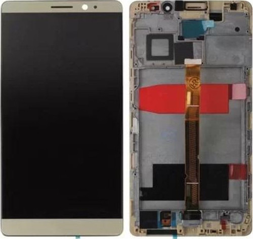 Huawei Uyumlu Mate 8 Lcd Ekran Dokunmatik Gold Çıtalı