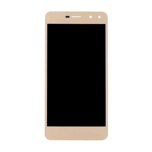 Huawei Uyumlu Y6 2017 Lcd Ekran Dokunmatik Gold Çıtasız