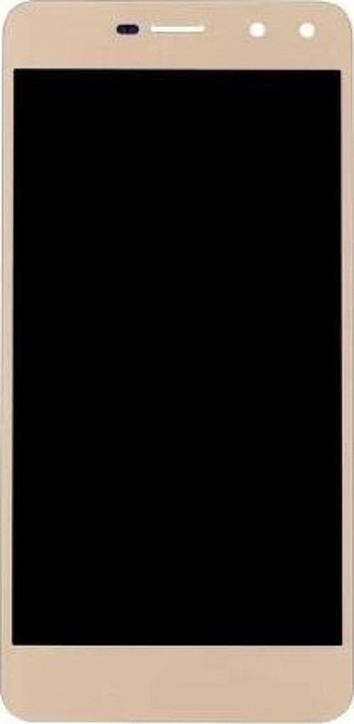 Huawei Uyumlu Y6 2017 Lcd Ekran Dokunmatik Gold Çıtasız