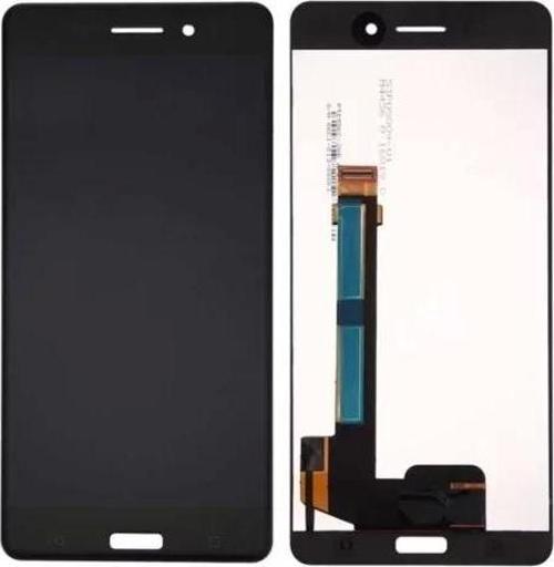 Nokia Uyumlu 6 Lcd Ekran Dokunmatik Siyah Çıtasız