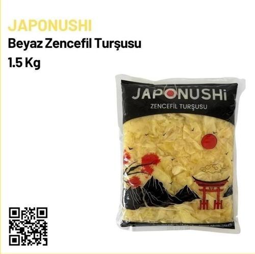 Japonushi Beyaz Zencefil Turşusu 1.5 Kg