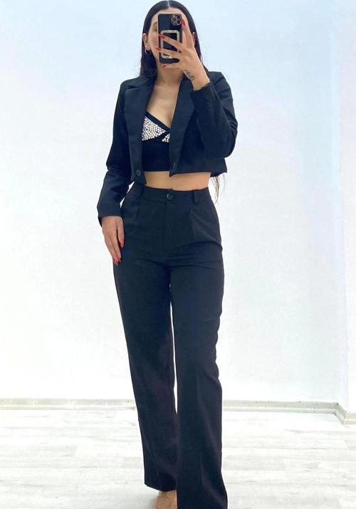 İkili Ceket Takım Siyah