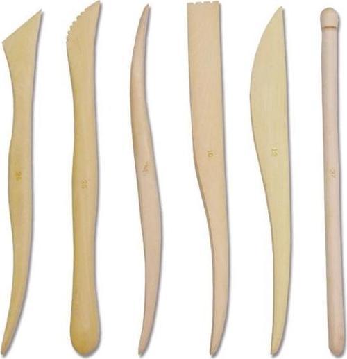 Ahşap Ebeşuar Modelaj Seti 6 Parça 15 cm.
