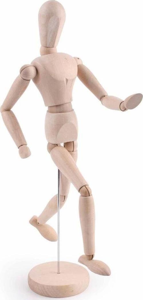 Ahşap Model Mankeni İnsan Figürü 14 cm.