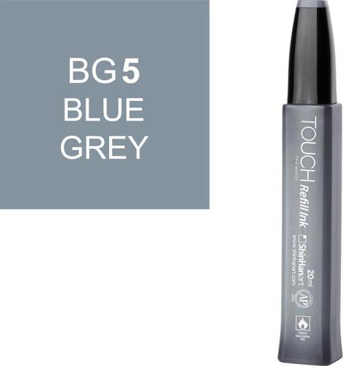 Touch Twin Marker Refill Alcohol Ink Alkol Bazlı Mürekkep 20 ml. BG5 BLUE GREY 5
