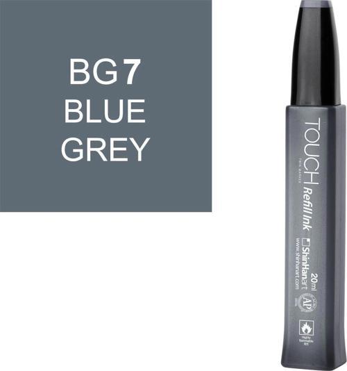 Touch Twin Marker Refill Alcohol Ink Alkol Bazlı Mürekkep 20 ml. BG7 BLUE GREY 7