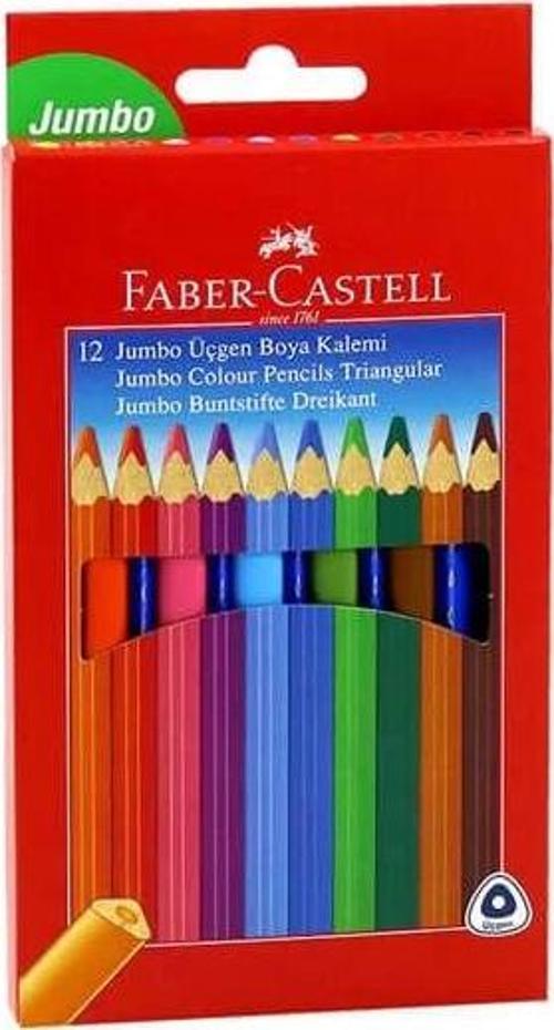 FC Jumbo Üçgen Kuru Boya 12 Renk Karton Kutu (5171116615)