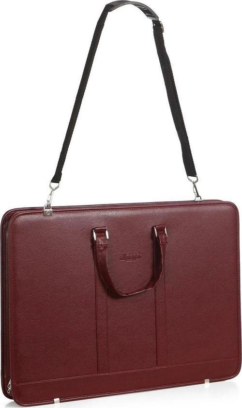 Bback Deri Körüklü Proje Resim Çantası 40x55 cm. BORDO