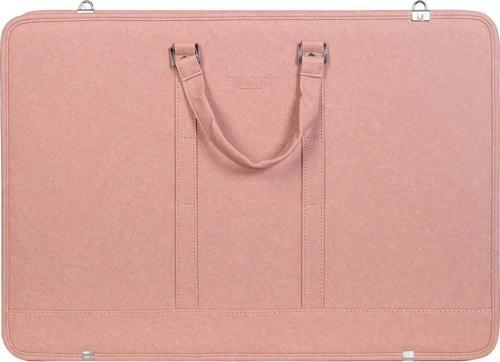 Bback Deri Körüklü Proje Resim Çantası 40x55 cm. PASTEL PEMBE