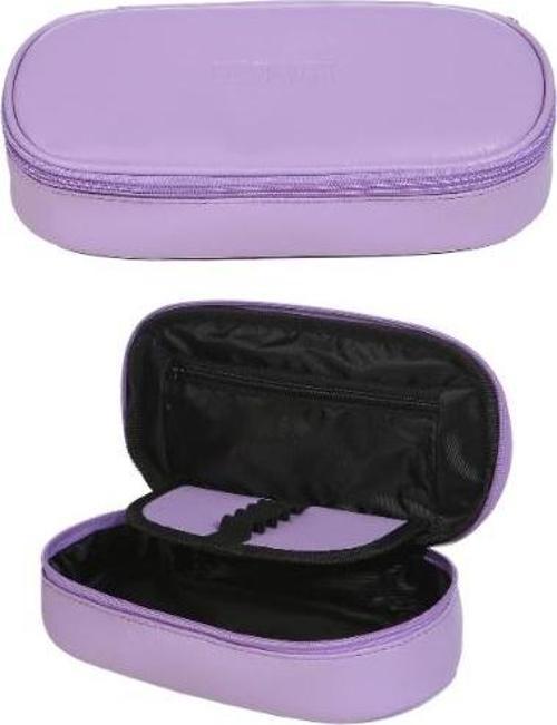 Bback Oval Deri Kalemlik / Kalem Kutusu PASTEL LİLA