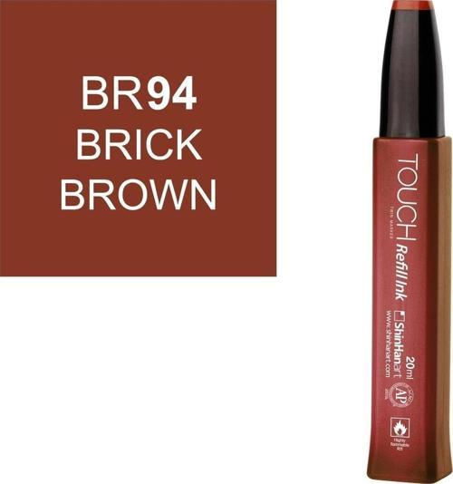 Touch Twin Marker Refill Alcohol Ink Alkol Bazlı Mürekkep 20 ml. BR94 BRICK BROWN